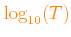 $ \color{orange}\log_{10}(T)$