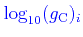 $\displaystyle {\color{blue}\log_{10}(g_{\rm C})_i}$