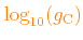 \bgroup\color{orange}$ \log_{10}(g_{\rm C})$\egroup